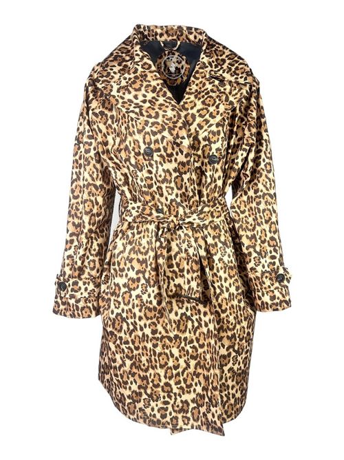 Women's Tecla leopard-print trench coat Save the duck | D42662W-TARK22UNI